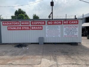 sell scrap metal Houston, TX